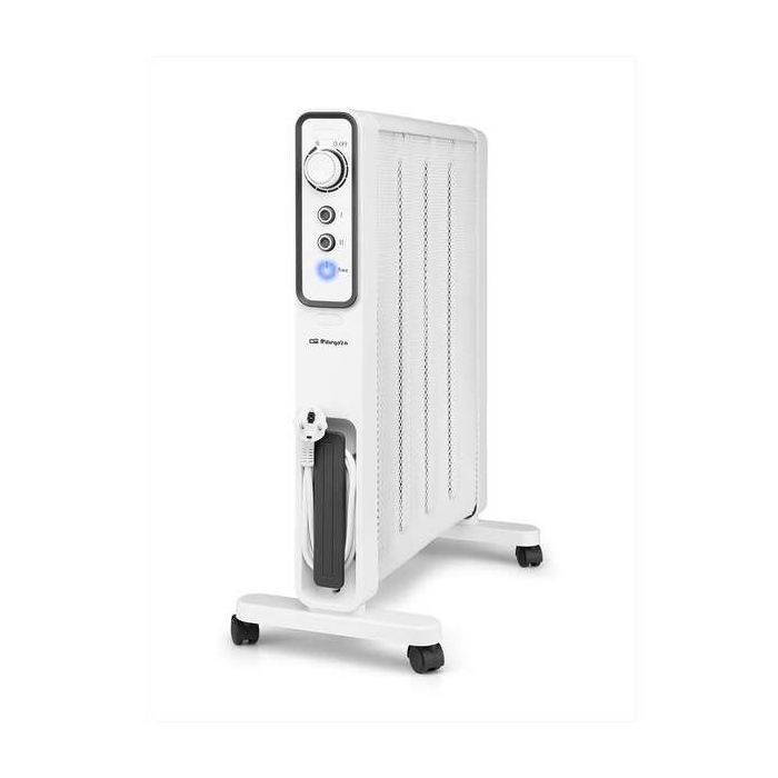 Orbegozo RMN 2000 Radiador de Mica Eficiente - Potente y Silencioso - Proteccion contra Sobrecalentamiento y Antivuelco - Facil de Transportar - Termostato Regulable