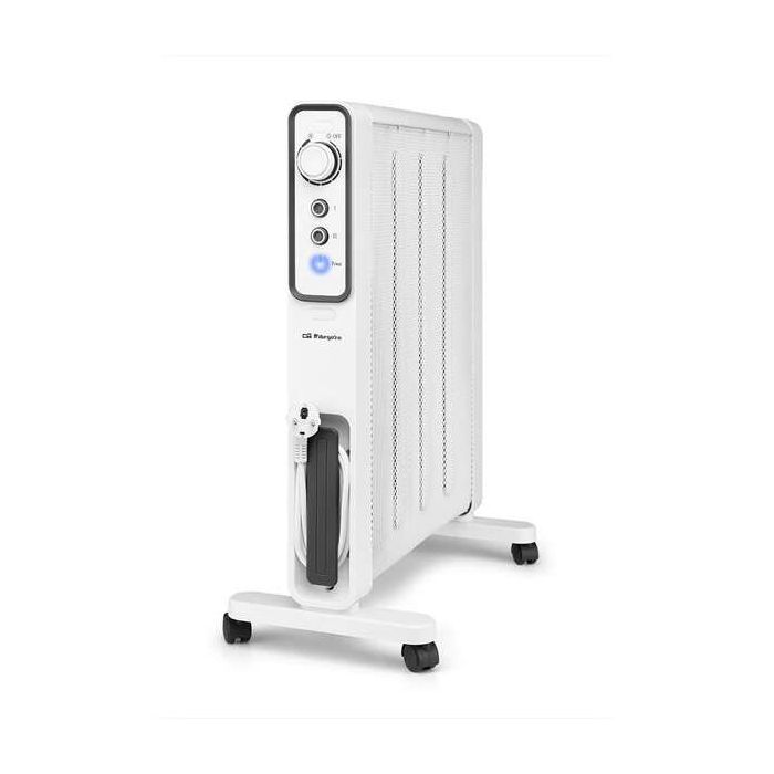 Orbegozo RMN 1500 Radiador de Mica Potente y Eficiente - Potencia Maxima de 1500W - Rapida Conveccion y Difusion del Calor - Proteccion contra Sobrecalentamiento y Antivuelco