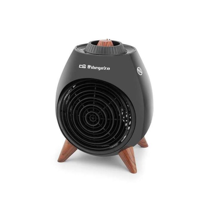 Orbegozo FH 5237 Calefactor Potente y Seguro - 2000W de Potencia - Selector Rotativo de 3 Posiciones - Funcion Ventilador - Proteccion contra Sobrecalentamiento