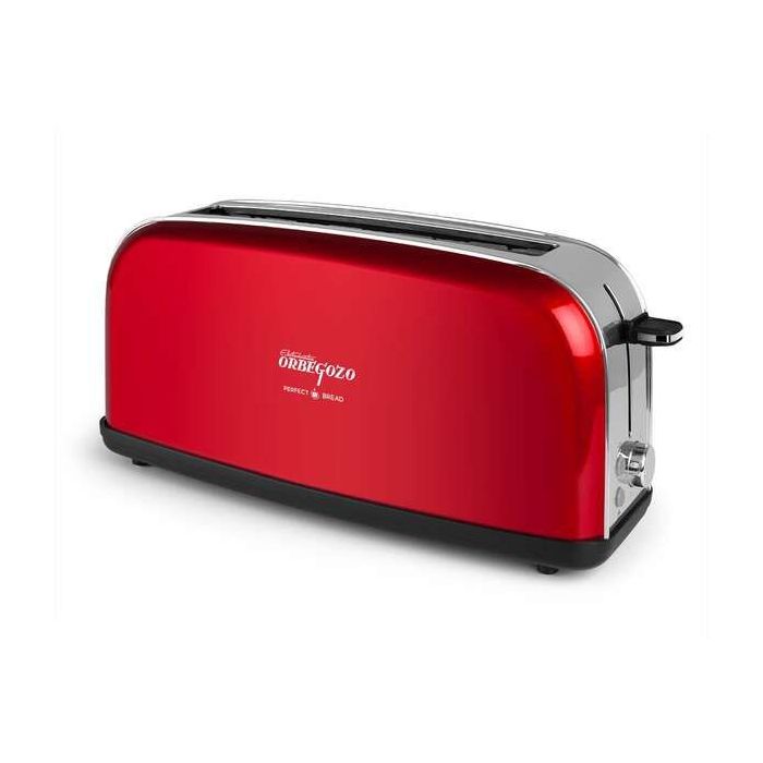 Orbegozo TOV 6200 Tostadora Vintage Ranura Larga - Acero Inoxidable - 6 Niveles de Tostado - Descongelacion y Recalentamiento - Compacta y Practica
