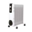 Orbegozo RH-2500 Radiador de Aceite Compacto y Potente - Potencia de 2500W - Elementos de Alta Inercia Termica - Termostato Regulable - Seguro y Silencioso