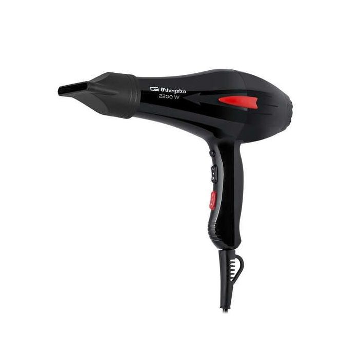 Orbegozo SE 2235 Secador Profesional - Motor AC Profesional - Pulsador de Aire Frio - 3 Niveles de Temperatura - 2 Concentradores de Aire y Difusor - Proteccion contra Sobrecalentamiento