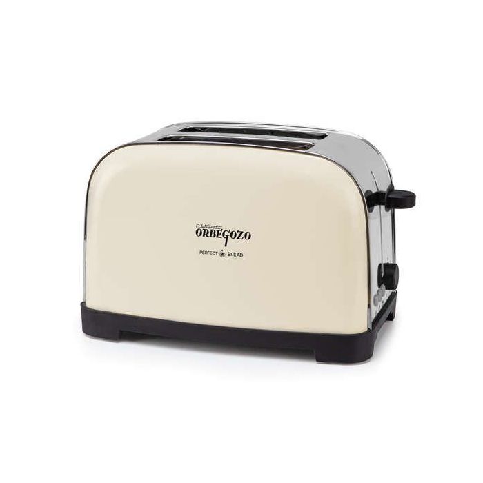 Orbegozo TOV 5210 Tostadora Vintage - Potencia 750-850W - 7 Niveles de Tostado - Funcion Descongelado y Recalentar - Carcasa de Acero Inoxidable - Tacto Frio - Autocentrado del Pan