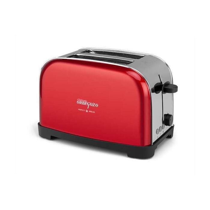 Orbegozo TOV 5200 Tostadora Vintage - Potencia 750-850W - 7 Niveles de Tostado - Funcion Descongelado y Recalentar - Carcasa de Acero Inoxidable - Tacto Frio - Compacta