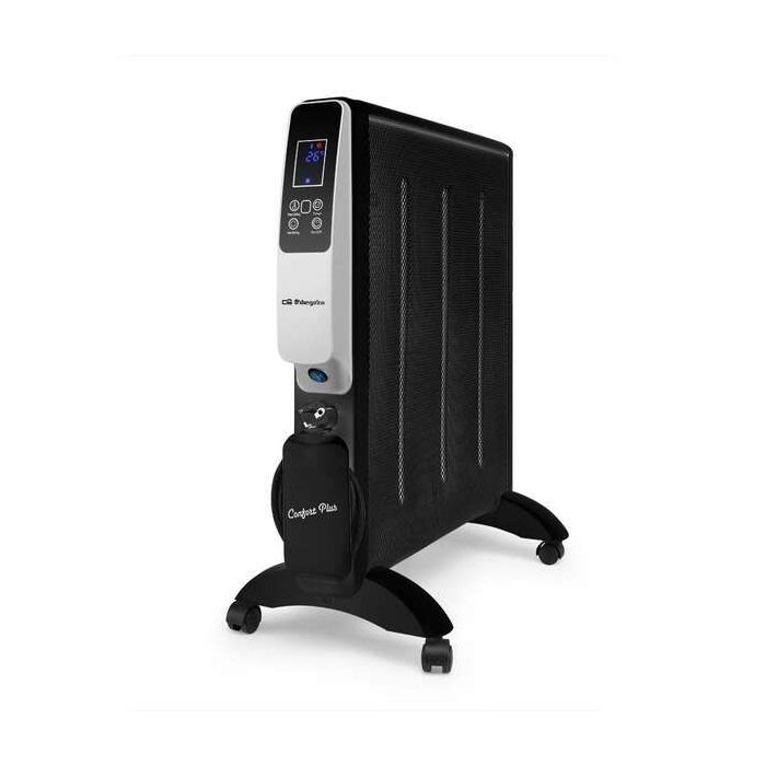 Orbegozo RMW 2010 Radiador de Mica Wifi - Potente y Eficiente - Control Remoto - Display Led - Programable - Seguridad Antivuelco y Sobrecalentamiento - Facil Manejo