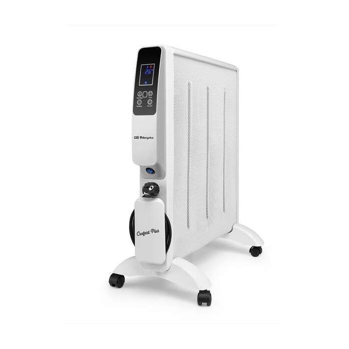Orbegozo RMW 2000 Radiador de Mica Inteligente - Potente y Eficiente - ConexionWifi - Display LED - Control Remoto - Temporizador - Proteccion Antivuelco y Sobrecalentamiento