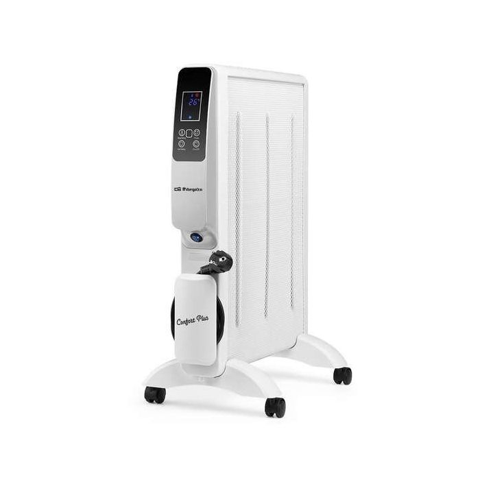 Orbegozo RMW 1500 Radiador de Mica Inteligente - Potente y Eficiente - ConexionWifi - Display LED - Control Remoto - Temporizador - Proteccion Antivuelco y Sobrecalentamiento
