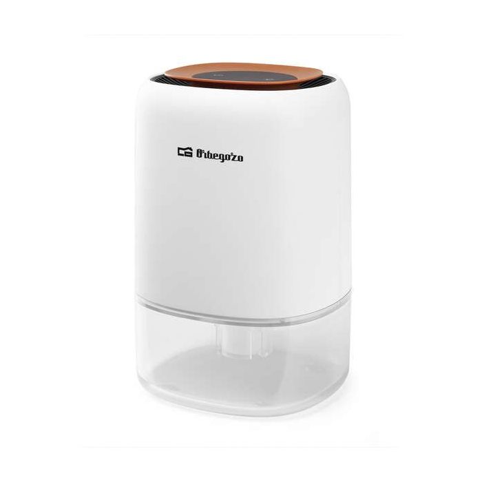 Orbegozo DH 305 Deshumidificador Compacto - Deshumidificacion 300ml/Dia - Funcionamiento Silencioso - Luz LED Decorativa - Respetuoso con el Medio Ambiente - Ideal para Espacios Pequeños
