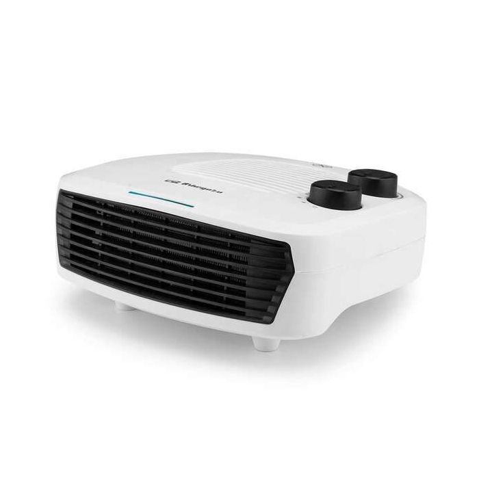 Orbegozo FH 5042 Calefactor Portatil Calor Instantaneo - 2000W de Potencia - 2 Niveles de Calor - Funcion Ventilador - Seguridad Antivuelco y Sobrecalentamiento - Ligero y Facil de Transportar