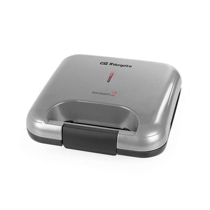 Orbegozo SW 4200 Sandwichera Tostadora Practica y Duradera - Potencia 800W - Placas Antiadherentes - Facil Limpieza - Almacenamiento Vertical - Proteccion contra Sobrecalentamiento
