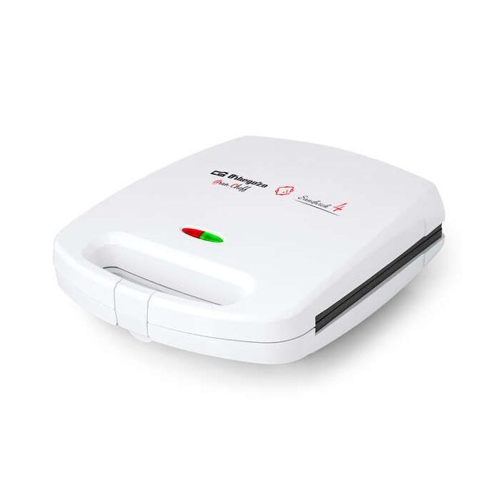 Orbegozo SW 7100 Sandwichera Duradera y Completa - Potencia 1500W - Antiadherente - Almacenamiento Vertical y Horizontal - Proteccion Sobrecalentamiento