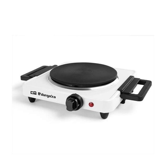 Orbegozo PE 2715 Placa Electrica Plegable - Potente y Segura para Cocinar con Comodidad en Cualquier Lugar - Asas Plegables - Indicador Luminoso - Sistema de Seguridad contra Sobrecalentamiento