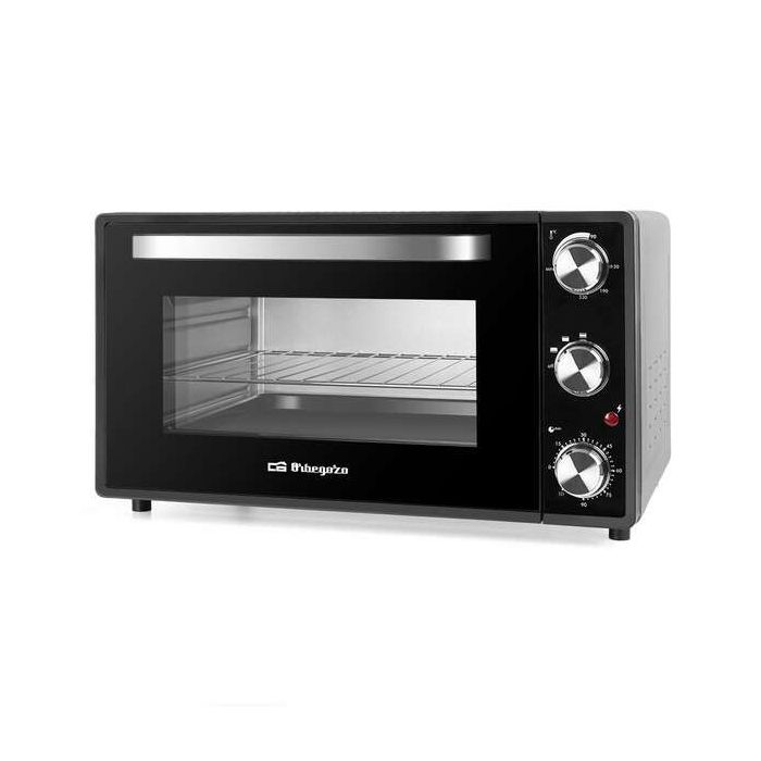 Orbegozo HO 385 Horno Electrico de Sobremesa - Potencia 2000W - Capacidad 38L - Sistema de Calor Superior E Inferior - Temporizador 60min - Termostato Regulable - Bandeja Recogemigas