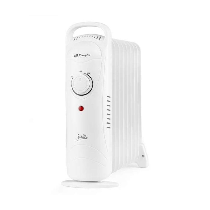 Orbegozo RO 1220 Radiador de Aceite Junior Compacto - Potencia 1200W - Termostato Regulable - Proteccion contra Sobrecalentamiento - Facil Manejo - Asa para Transporte