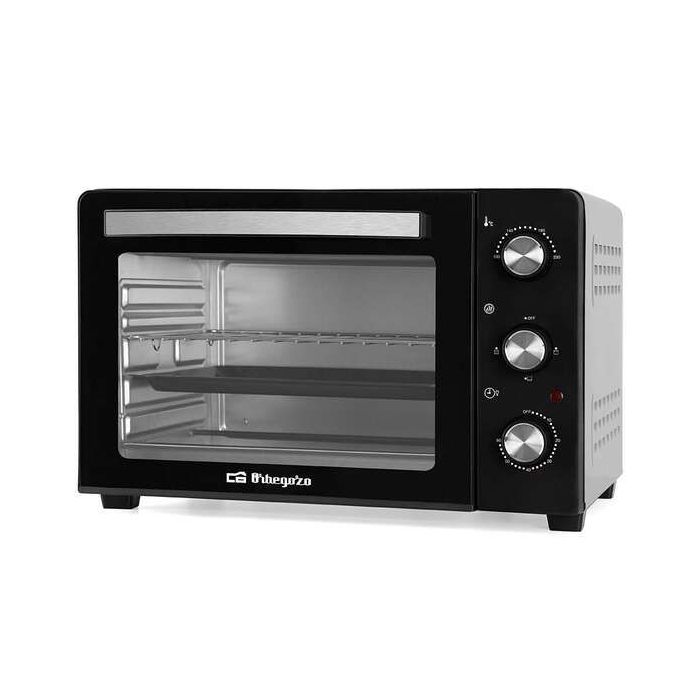 Orbegozo HO 300 Horno Electrico Multifuncion - Potente y Versatil para Asar y Hornear - Capacidad de 30 Litros - Sistema de Calor Superior E Inferior - Temporizador hasta 60 Minutos