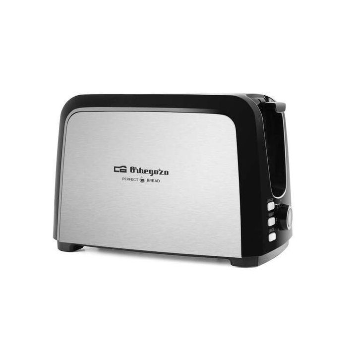 Orbegozo TO 3060 Tostadora de Acero Inoxidable - Potente y Versatil - con 7 Niveles de Tostado - Funcion Descongelacion y Recalentamiento - y Sistema de Autocentrado del Pan