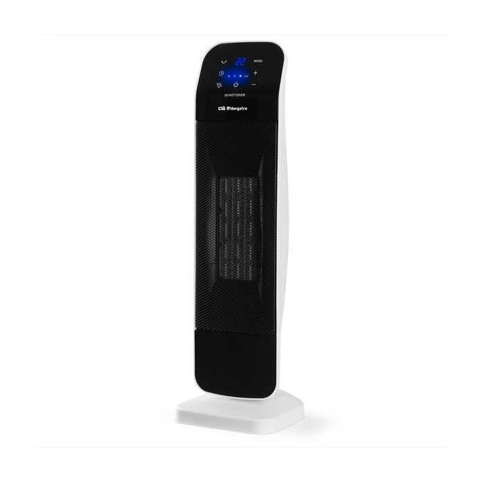 Orbegozo CR 5029 Calefactor Ceramico de Torre Compacto - Potente y Seguro - Funcion Oscilante - Mando a Distancia - 3 Modos de Funcionamiento - Temporizador