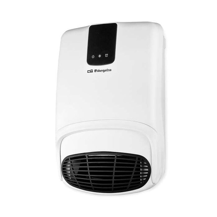 Orbegozo FB 2200 Calefactor de Pared con Accesorio para Toallas - Especial Baño (IP-23) - Mando a Distancia - 2 Niveles de Calor - Programable - Seguridad contra Sobrecalentamiento