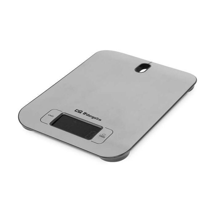Orbegozo PC 1017 Bascula de Cocina Electronica - Precision y Control en tus Recetas - Capacidad 5kg - Pantalla LCD Retroiluminada - Funcion Tara - Diseño Elegante de Acero Inoxidable