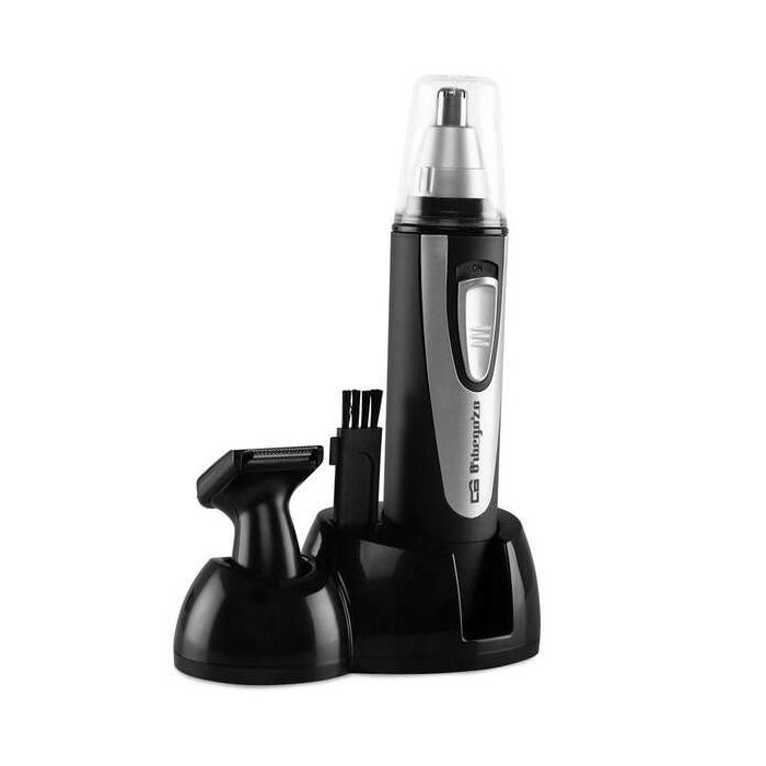 Orbegozo NO 3500 Corta Pelos - Practico y Seguro para Nariz - Orejas - Barba y Bigote - Resistente al Agua - sin Cables - Cabezales Intercambiables - Comodo y Facil de Usar