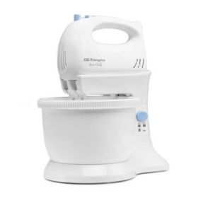 Orbegozo BA 4400 Amasadora Multifuncional - Potente y Versatil - Ideal para Pan Casero - 5 Velocidades y Funcion Turbo - Incluye 2 Mezcladores y 2 Varillas de Acero Inoxidable - BOL Rotatorio de 3.5 L