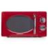 Orbegozo MI 2020 Microondas Vintage Rojo - 20L - 700W - 6 Niveles de Potencia - Temporizador 30min - Descongelacion Rapida - Diseño Años 60