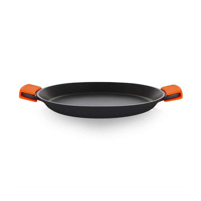 Orbegozo PDA Paellera de Aluminio Fundido - Versatilidad y Seguridad en la Cocina - Asas de Silicona - Antiadherente Libre de Pfoa - Apta para Todo Tipo de Fuegos - 4.3L de Capacidad