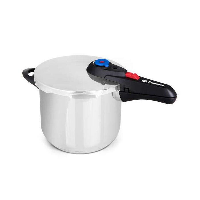 Orbegozo HP 10006 Olla Super Rapida - Capacidad 10 Litros - Cinco Sistemas de Seguridad - Fondo Termo Difusor - Apto para Todo Tipo de Fuegos
