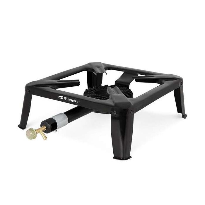Orbegozo FO 6000 Hornillo a Gas para Paellas al Aire Libre - Potente Quemador de Hierro Fundido - Resistente Cuerpo de Acero Esmaltado - Compacto y Facil de Transportar