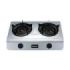 Orbegozo FO 2700 Hornillo a Gas Inox - Compacto y Versatil - 2 Quemadores de Triple Corona - Encendido Piezoelectrico - para Gas Butano o Propano