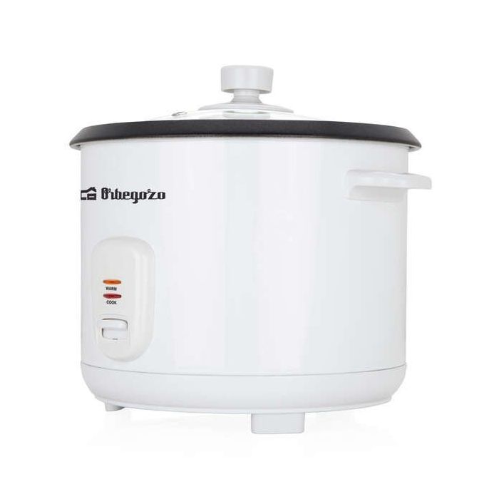 Orbegozo CO 3031 Cocedor de Arroz - Cocina Arroz sin Pegarse - Capacidad 1.8L - Vaporera Incluida - Apagado Automatico - Durabilidad y Excelencia