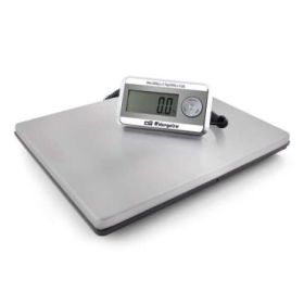 Orbegozo PC 5500 Bascula de Acero Inoxidable - Cordon Extensible - Pantalla Retroiluminada - Capacidad Maxima 200kg - Apagado Automatico - Sensores de Alta Precision