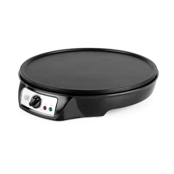 Orbegozo Crepera CM 2360 Maquina para Crepes Versatil y Facil de Usar - Superficie Antiadherente - Temperatura Ajustable - Luces Indicadoras - Pies Antideslizantes y Accesorios Incluidos