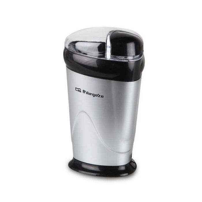 Orbegozo MO 3250 Molinillo de Cafe Multifuncional - Cuchilla de Acero Inoxidable - Potencia de 150W - Boton de Seguridad - Diseño Elegante y Funcional