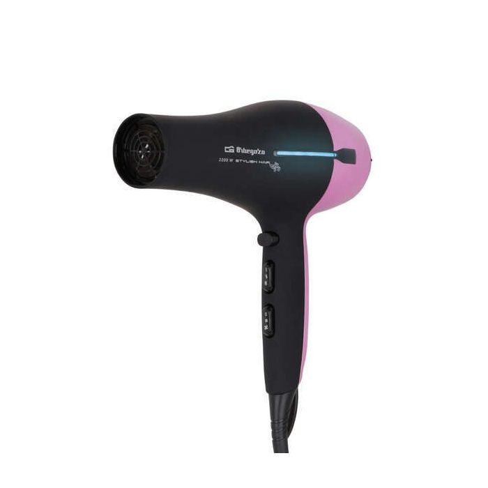 Orbegozo SE 2320 Secador de Pelo Profesional - Tecnologia Avanzada para un Secado Perfecto - 3 Niveles de Temperatura y 2 Velocidades - Difusor y Concentrador para mas Brillo y Volumen