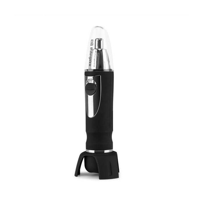 Orbegozo NO 3100 Cortapelos con Luz para Nariz y Orejas - sin Cables - Comodo y Facil de Usar - Carcasa Ergonomica - Base Incorporada - Incluye Cepillo de Limpieza