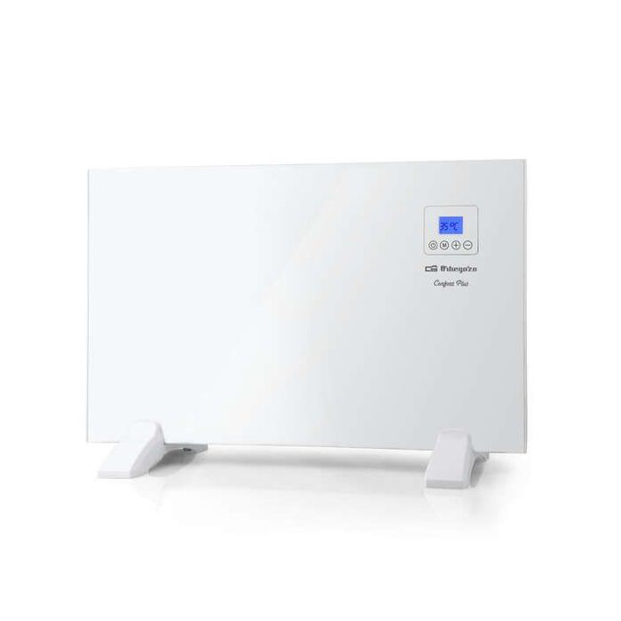 Orbegozo REH 1000 a Panel Radiante - Diseño Slim - Mando a Distancia - Programacion Diaria y Semanal - Proteccion contra Sobrecalentamiento - Potencia 1000W