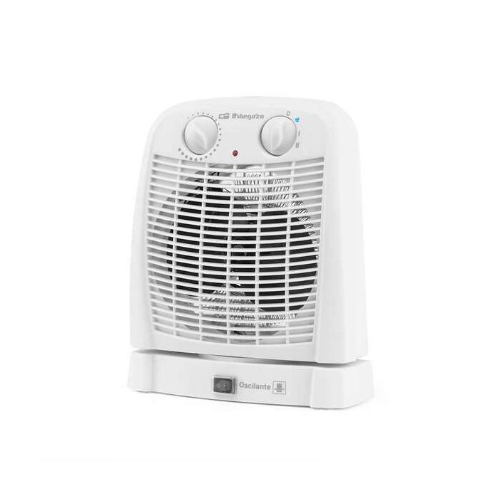Orbegozo FH 7001 Calefactor Baño IP-21 - Potencia 2000W - 2 Niveles Calefaccion - Modo Ventilador - Termostato Ajustable - Seguridad Sobrecalentamiento