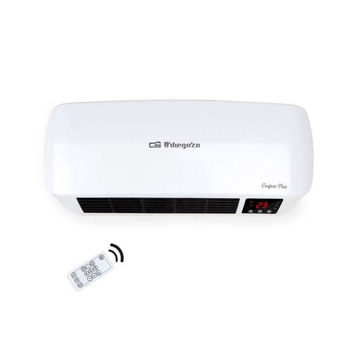 Orbegozo SP 6000 Calefactor Ceramico Split Baño - IP-22 - 2000W - Programable - Mando a Distancia - Energy Saver - Seguridad