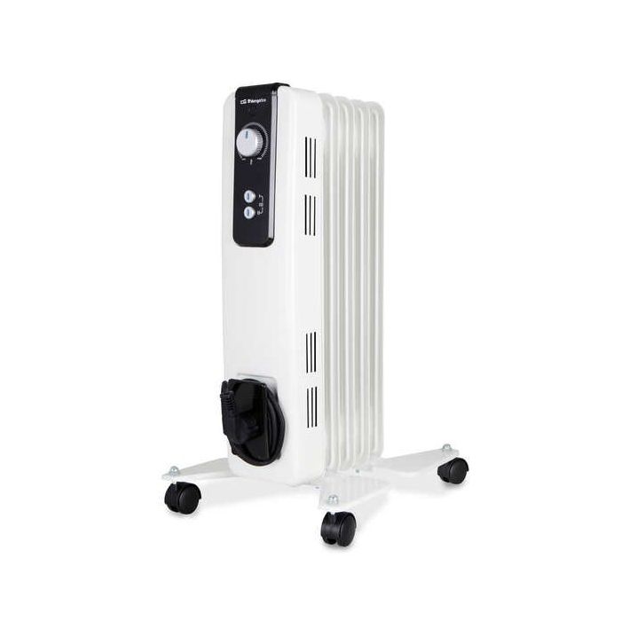 Orbegozo RH Compacto Radiador de Aceite - Potente y Silencioso - 2 Niveles de Potencia - Termostato Regulable - Seguridad Garantizada - Facil de Transportar