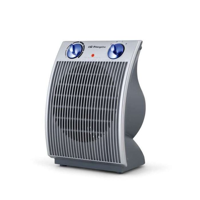 Orbegozo FH 6031 Calefactor Compacto - Calor Instantaneo y Termostato Regulable - Ideal para un Hogar Calido y Confortable - Selector Rotativo de 3 Posiciones - Proteccion contra Sobrecalentamiento