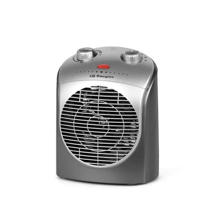 Orbegozo FH 2021 Calefactor Confort Rapido y Seguro - Selector de 3 Posiciones - Funcion Ventilador de Aire Frio - Potencias 1100 - 2200W - Termostato Regulable - Asa Transportadora
