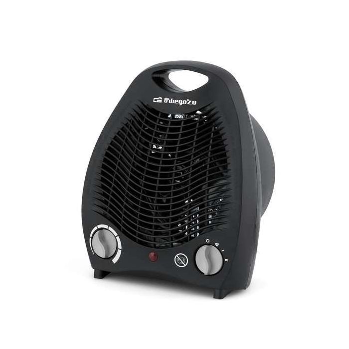 Orbegozo FH 5129 Calefactor Compacto - Potente y Seguro Calefactor con Termostato Ajustable - Funcion Ventilador y Proteccion contra Sobrecalentamiento - Elegante Diseño Minimalista