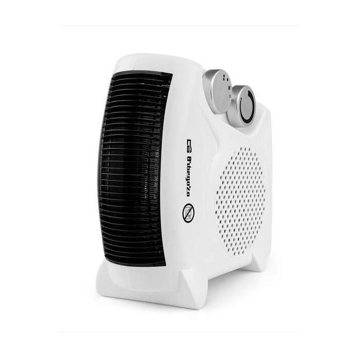 Orbegozo FH 5040 a Calefactor 2 en 1 - Potencia 2000W - Selector Rotativo 3 Posiciones - Funcion Ventilador - Asa Transporte - Proteccion Sobrecalentamiento