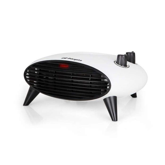 Orbegozo FH 5034 Calefactor Elegante y Funcional Calefactor con Selector Rotativo de Posiciones - Termostato Regulable y Funcion Ventilador de Aire Frio - Potencia de 2000W