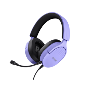 Trust GXT489 Fayzo Auriculares Gaming - Iluminación RGB - Diadema Ajustable - Controles de Facil Acceso - Color Morado