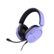 Trust GXT489 Fayzo Auriculares Gaming - Iluminación RGB - Diadema Ajustable - Controles de Facil Acceso - Color Morado