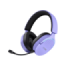 Trust GXT491 Fayzo Auriculares Gaming Bluetooth, USB 2.4Ghz - Iluminacion RGB - Microfono Extraible - Diadema Ajustable - Autonomia hasta 22h - Controles de Facil Acceso - Color Morado
