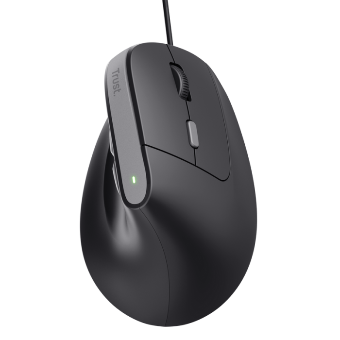 Trust Bayo Ii Raton Ergonomico - 2400dpi - 6 Botones - Color Negro