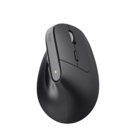 Trust Bayo+ Raton Ergonomico Inalambrico Recargable - 2400dpi - 6 Botones - Color Negro